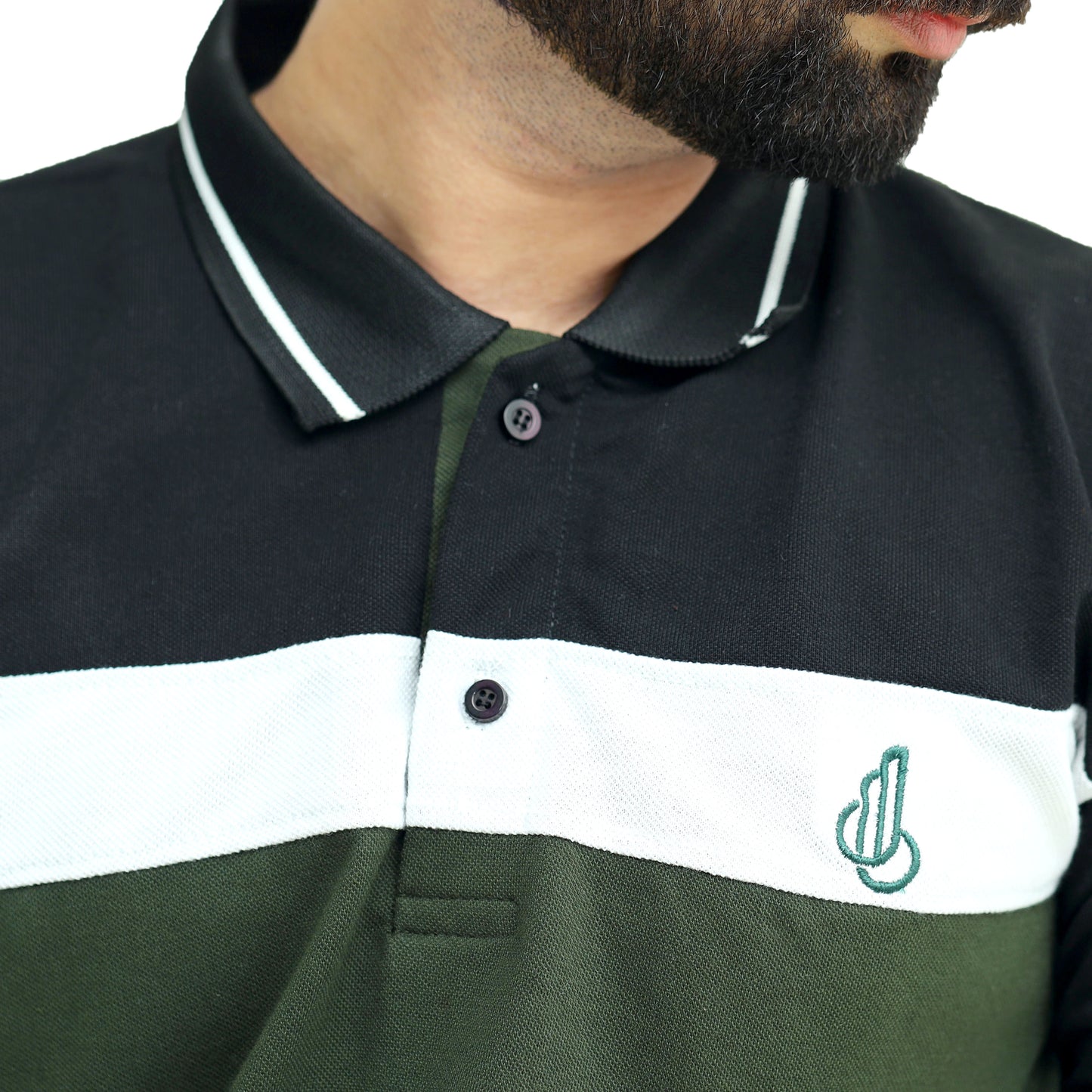 Olive Green Half Sleeves Polo T-Shirt