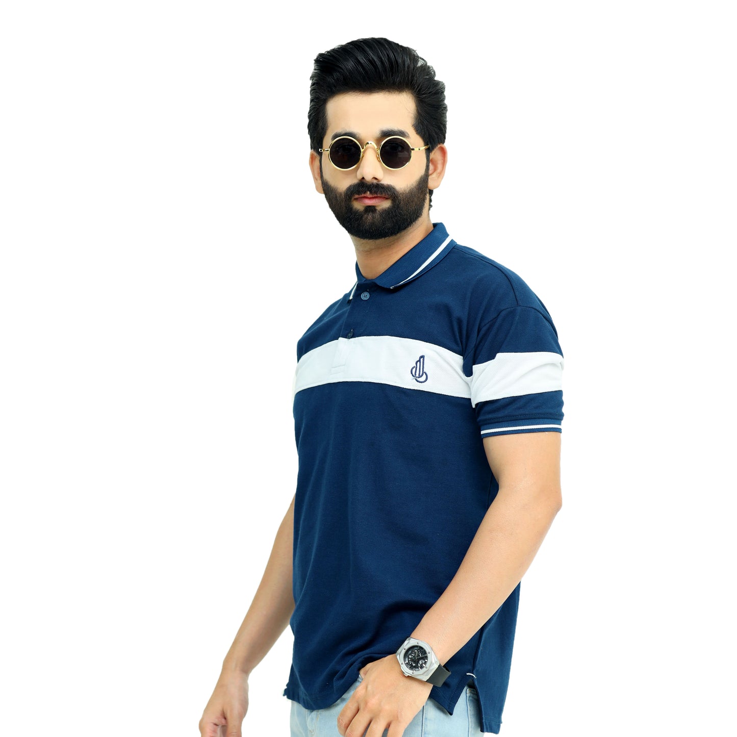Royal Blue Half Sleeves Polo T-Shirt