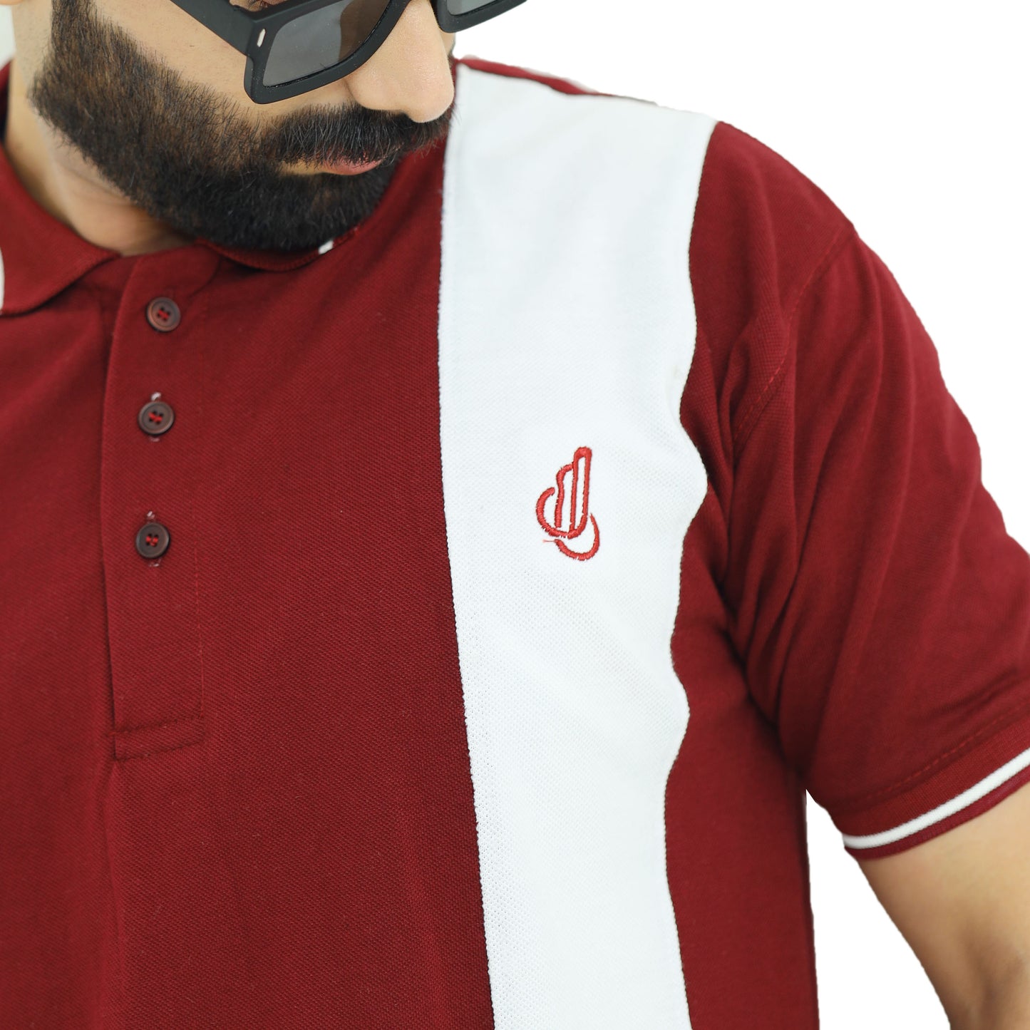 Mehroon Half Sleeves Polo T-Shirt