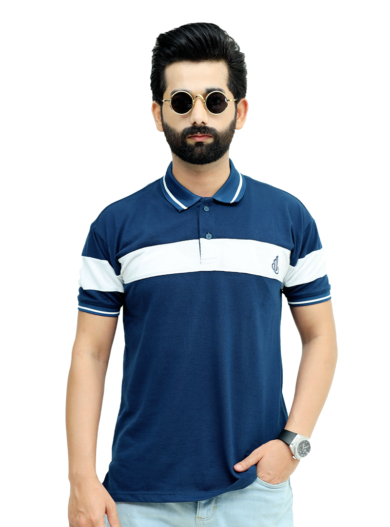 Royal Blue Half Sleeves Polo T-Shirt