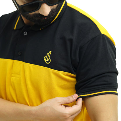 Yellow Half Sleeves Polo T-Shirt